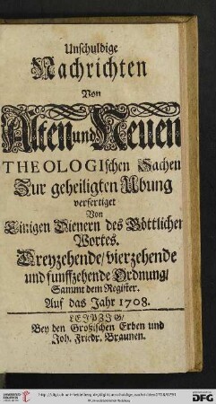 Dreyzehende Ordnung