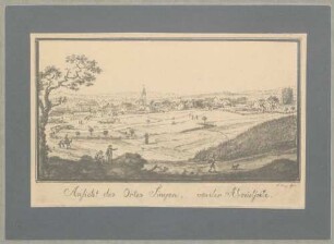 Ansicht des Ortes Singen, von der Abendseite