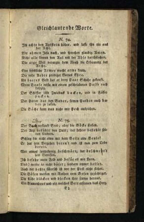 Gleichlautende Worte