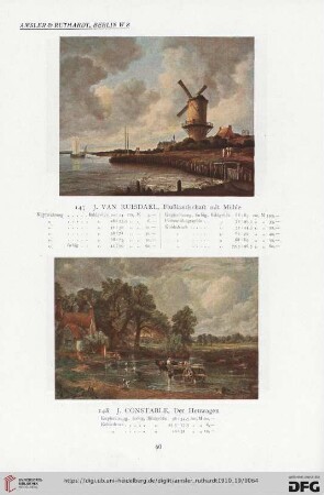 Katalog XIX, Landschaften (Nr. 147-159)