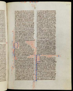 Fleuronnée-Initialen Q und F, gespalten
