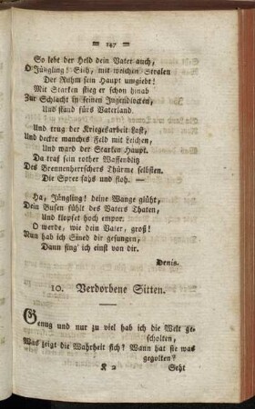 10. Verdorbene Sitten