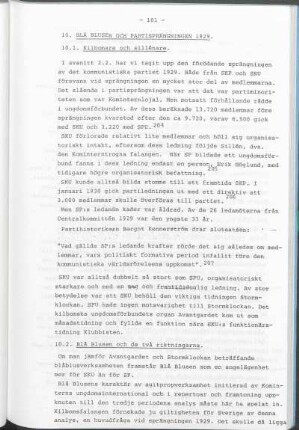 10. Blå Blusen Och Partisprängningen 1929.