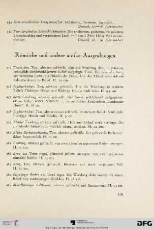 Römische und andere antike Ausgrabungen (Nr. 955-1007)