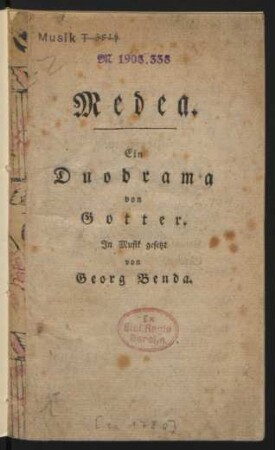 Medea : Ein Duodrama