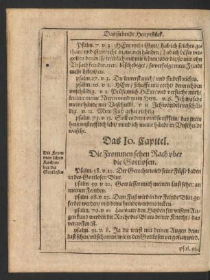 Das 10. Capitel. Die Frommen sehen Rach uber die Gottlosen.