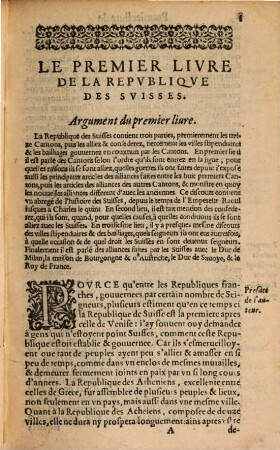 La republique des Suisses