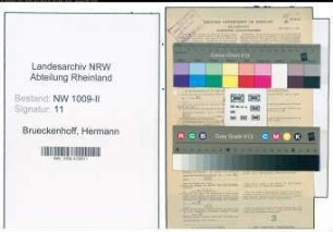 Entnazifizierung Hermann Brueckenhoff , geb. 04.09.1908 (Laborant)