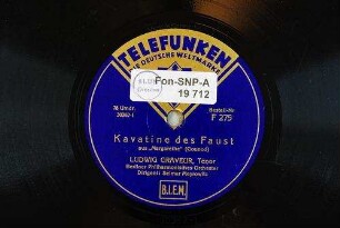 Kavatine des Faust : aus "Margarethe" / (Gounod)