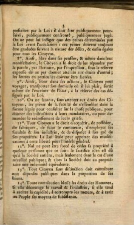 Projet de déclaration des droits de l'homme en société