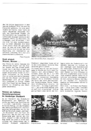 Wasser als heiteres Gestaltungselement im Hamburger Stadtpark