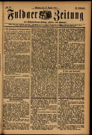 Ausgabe vom Montag, den 17. August 1896.