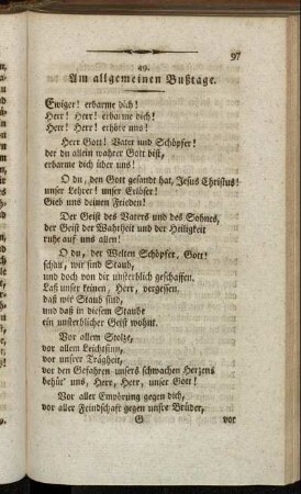 Am allgemeinen Bußtage. - Bei besondern Veranlassungen.