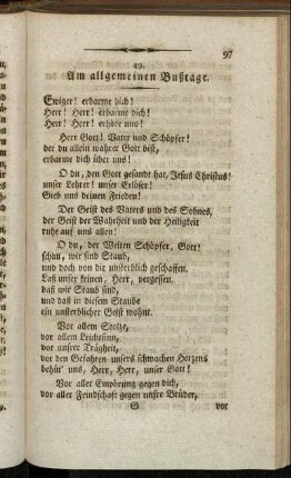 Am allgemeinen Bußtage. - Bei besondern Veranlassungen.