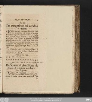 Tit. I. (IV. 32.) De usuris & fructibus & causis & omnibus accessionibus & mora.