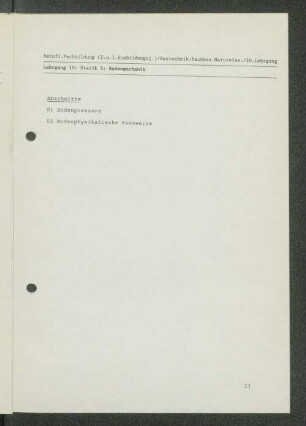 Lehrgang 10: Statik I: Bodenmechanik