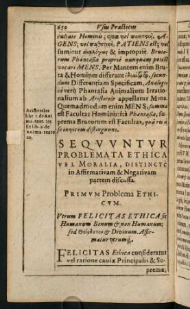650-670, Problemata Ethicum