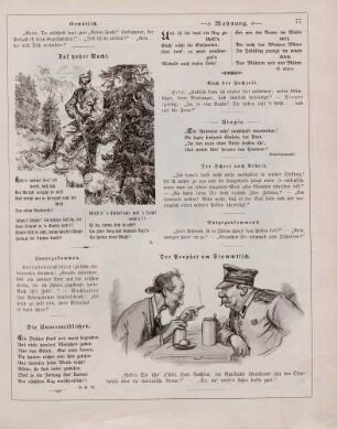 "Auf hoher Wacht" "Der Prophet am Stammtisch"