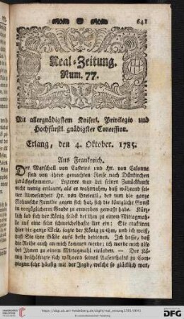 Num. 77 - 84 (4. Oktober - 28. Oktober)