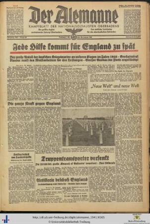 29.01.1941 (Mittwoch-Ausgabe)