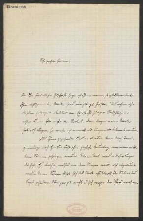 Brief an B. Schott's Söhne : 09.09.1896