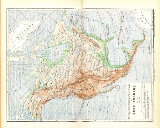 Physikalisch-Ethnographische-Karte von Nord-Amerika