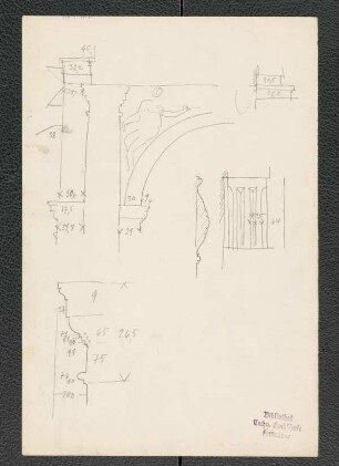 Palazzo Diamanti zu Verona, Portal, Triglyphe, Architrav, Säulenkapitell, Archivolte