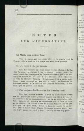 166-168, Notes sur L´inconstant