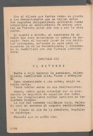 Capítulo [XXII] - El retorno