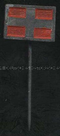 WHW-Abzeichen, Signalflaggen-Alphabet: R, Straßensammlung im Gau Hamburg, vom Januar 1942