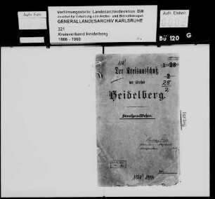 Kreisweg 15: Schriesheim (Kreis Mannheim) - [Schriesheim-]Altenbach - [Heiligkreuzsteinach-]Lampenhain