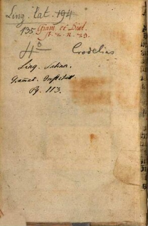 Institutiones grammaticae latino-germanicae
