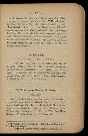 75) Wildungen, Wetter, Marburg