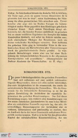 Romanischer Stil