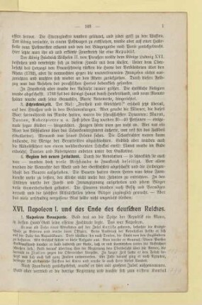XVI. Napoleon I. und das Ende des deutschen Reiches