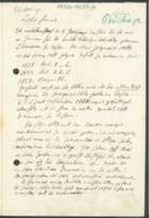 Brief von Jean Daniel Buchinger an Unbekannt