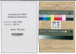Entnazifizierung Richard Jenke , geb. 25.08.1903 (Fahrer)