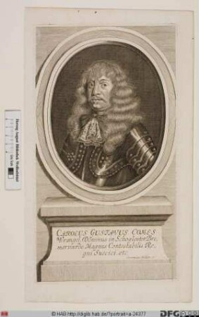 Bildnis Carl Gustaf Wrangel, 1651 Graf von Salmis