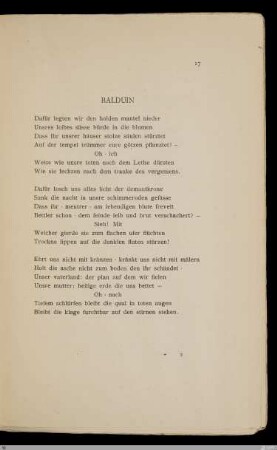 Balduin / [Friedrich Wolters]