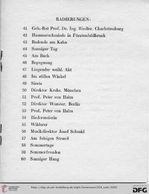 Radierungen
