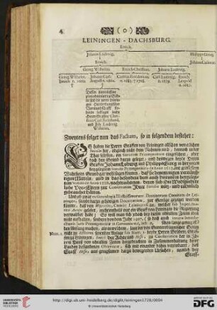 Zweytens folget nun das Factum, so in folgendem bestehet: