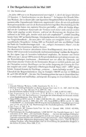 4 Der Bergarbeiterstreik im Mai 1889