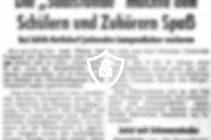Die "Saalstunde" machte [Name maskiert] und Zuhörern Spaß