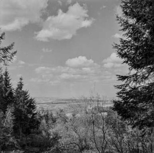 Aussicht vom Mönchswalder Berg : Blick vom Mönchswalder Berg in das Lausitzer Bergland