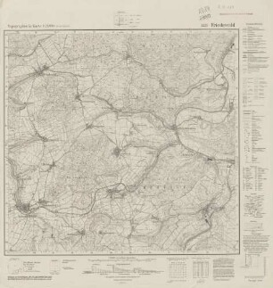 5125 (alte Nr.: 2989) Friedewald, Topographische Karte 1:25000 (4cm - Karte)