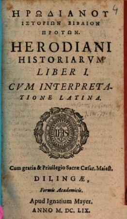 Historiarum lib. I.