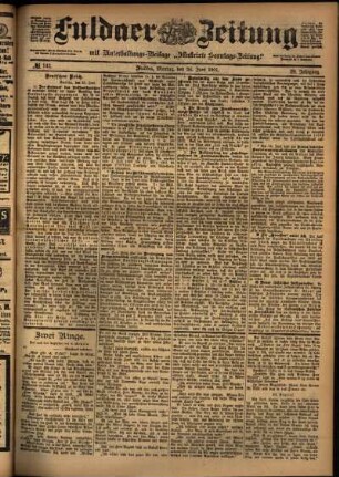 Ausgabe vom Montag, den 24. Juni 1901.