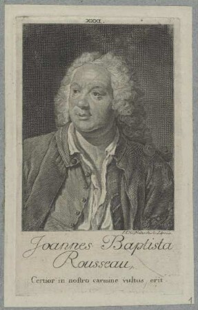 Bildnis des Joannes Baptista Rousseau