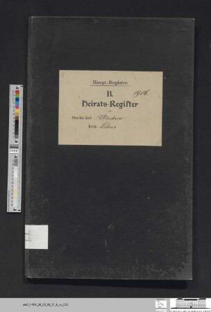 Heiratsregister Kliestow 1906