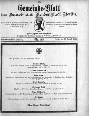 1915,35: Nr. 35, 29. August 1915